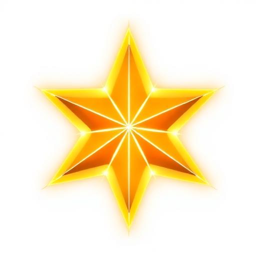 Blistava zlatna zvijezda sa sjajem, označavajući ključne smjernice za sigurno igranje