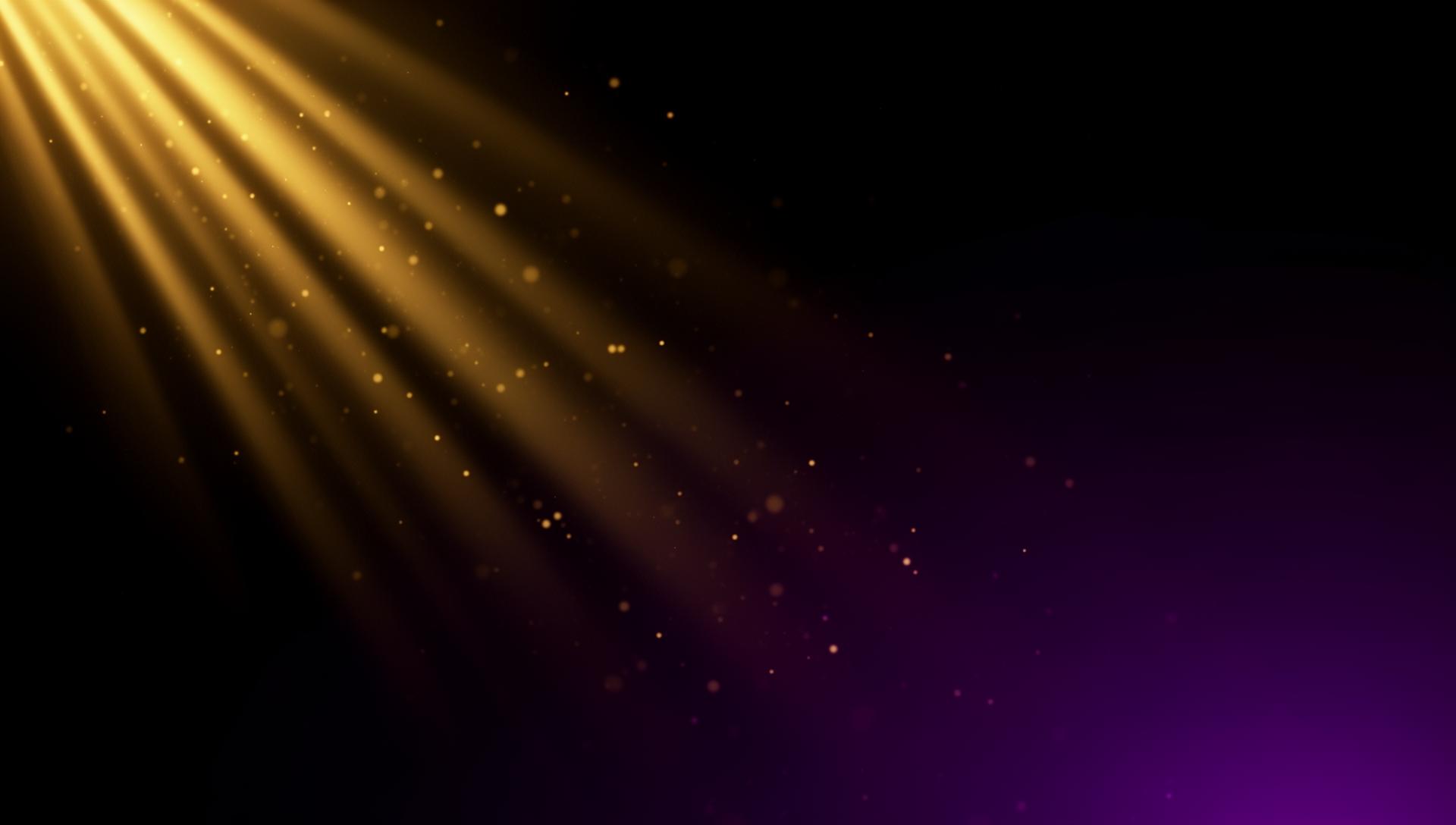 Luksuzna tamna pozadina sa zlatnim zrakama svjetlosti i lebdećim sjajnim česticama, stvarajući premium casino atmosferu